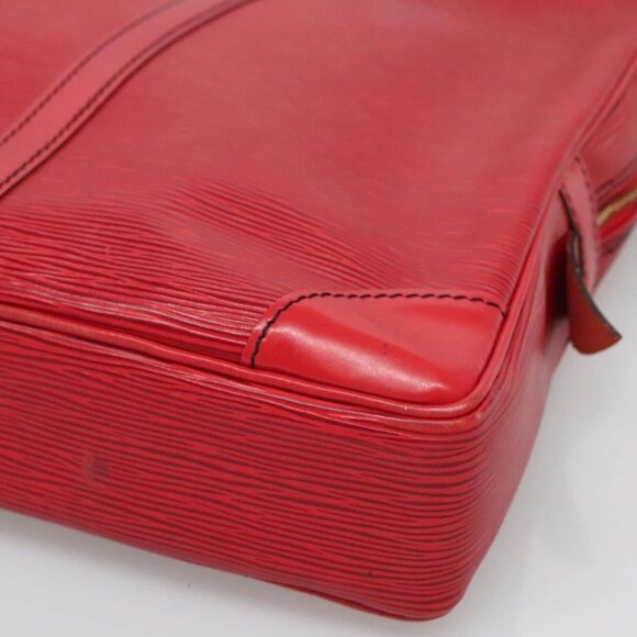 LOUIS VUITTON Epi Porte Documents Voyage Business Bag Red M54477 LV Auth 125781 - Picture 3 of 16